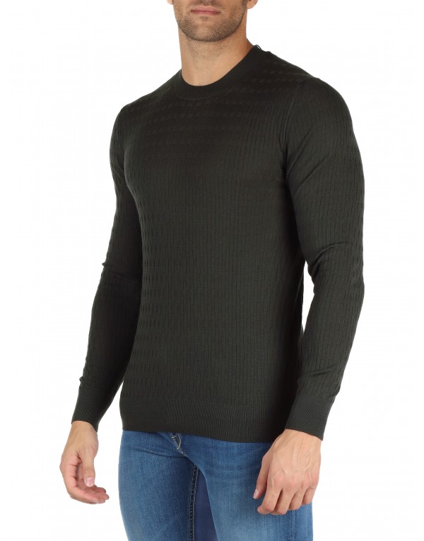ALPHA STUDIO - ROUND NECK SWEATERS