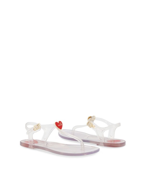 LOVE MOSCHINO FLIP FLOPS FOR WOMEN JA16011G1GI37