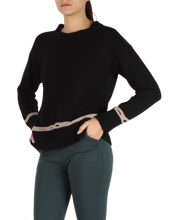 ALPHA STUDIO - LONG SLEEVE SWEATERS